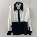 MELANIE LYNE WOMEN'S BLOUSE/SHIRT black white 12