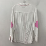 JOHN + JENN WOMEN'S BLOUSE/SHIRT white pink L