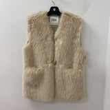 ZARA WOMEN'S VESTS OUTERWEAR beige XS
