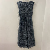 MAX STUDIO WOMEN'S DRESS navy white L