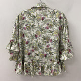 cinq a sept WOMEN'S BLOUSE/SHIRT white pink green M