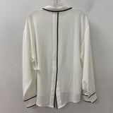 HALOGEN WOMEN'S BLOUSE/SHIRT white black L
