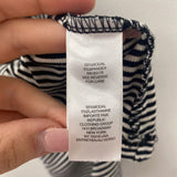 WOMEN'S TANK/CAMI black white stripe L