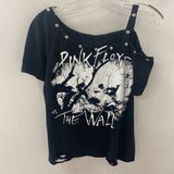WOMEN'S T-SHIRT black white S/M