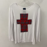 WOMEN'S T-SHIRT white red S/M