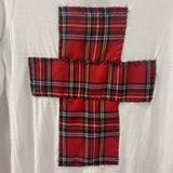 WOMEN'S T-SHIRT white red S/M