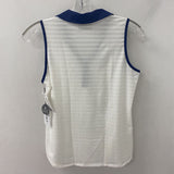 lija WOMEN'S ACTIVE TOP white navy M