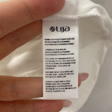 lija WOMEN'S ACTIVE TOP white navy M