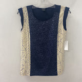 Club Monaco WOMEN'S TANK/CAMI navy ecru XS
