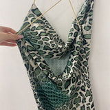 NEW COLLECTION WOMEN'S DRESS green animal print S