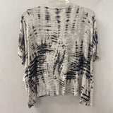 BRYN WALKER WOMEN'S TOP white grey tie-dye S