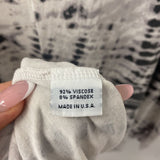 BRYN WALKER WOMEN'S TOP white grey tie-dye S