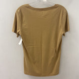 EDDIE BAUER WOMEN'S T-SHIRT camel L