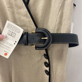 ZARA WOMEN'S DRESS beige black M
