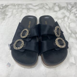 NINE WEST WOMEN'S SANDALS black 6