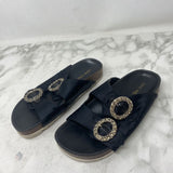 NINE WEST WOMEN'S SANDALS black 6