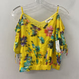 DESIGUAL WOMEN'S BLOUSE/SHIRT yellow print M