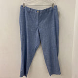 TALBOTS WOMEN'S PANTS denim-blue 16W