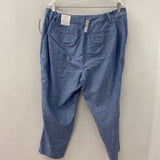 TALBOTS WOMEN'S PANTS denim-blue 16W