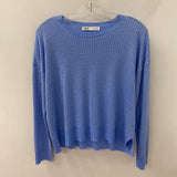 ZARA WOMEN'S TOP blue w/bling S