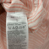 GAP WOMEN'S BLOUSE/SHIRT pink white stripe L