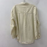 Universal Thread WOMEN'S BLOUSE/SHIRT pale-yellow/ black L