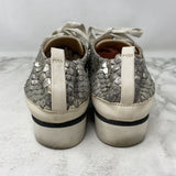 RON WHITE WOMEN'S SNEAKERS silver white 40