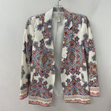 rachel zoe WOMEN'S BLAZER/JACKET white multi colour paisley & floral XS