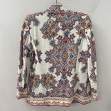 rachel zoe WOMEN'S BLAZER/JACKET white multi colour paisley & floral XS