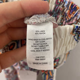 rachel zoe WOMEN'S PANTS white multi colour paisley XS