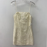 ZARA WOMEN'S DRESS beige XS