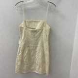 ZARA WOMEN'S DRESS beige XS
