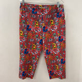 INSPIRED style WOMEN'S PANTS red multi colour floral 14