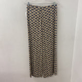 Via Masini 80 WOMEN'S PANTS tan navy cream S/42