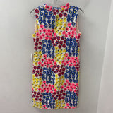 TALBOTS WOMEN'S DRESS neon floral 10