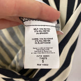 LUSH WOMEN'S BLOUSE/SHIRT black ivory stripe S