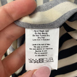 LUSH WOMEN'S BLOUSE/SHIRT black ivory stripe S