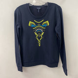 ARMANI JEANS WOMEN'S TOP navy lime S