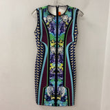 CLOVER CANYON WOMEN'S DRESS green navy purple L