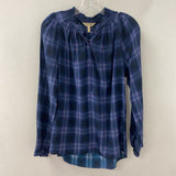 REBECCA TAYLOR WOMEN'S BLOUSE/SHIRT blue pink 8