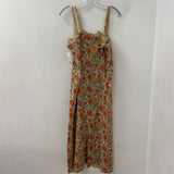 louise misha WOMEN'S DRESS beige red orange M/42