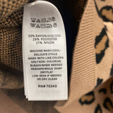 rachel zoe WOMEN'S SWEATER faun leopard print S