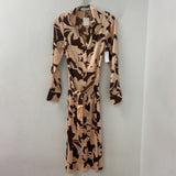 MANGO/MNG WOMEN'S DRESS brown peach 4