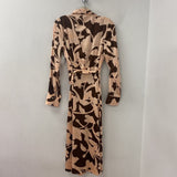 MANGO/MNG WOMEN'S DRESS brown peach 4