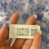 ZARA WOMEN'S BLOUSE/SHIRT white blue floral M