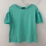 IMNYC isaac mizrahi WOMEN'S TOP turquoise L