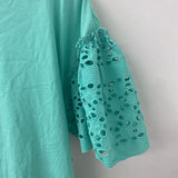 IMNYC isaac mizrahi WOMEN'S TOP turquoise L