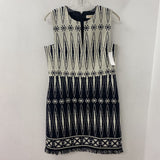 TORY BURCH WOMEN'S DRESS black white 8