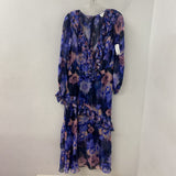 MARCHESA ROSA WOMEN'S DRESS navy pink 12