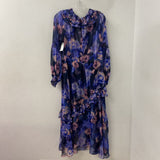 MARCHESA ROSA WOMEN'S DRESS navy pink 12